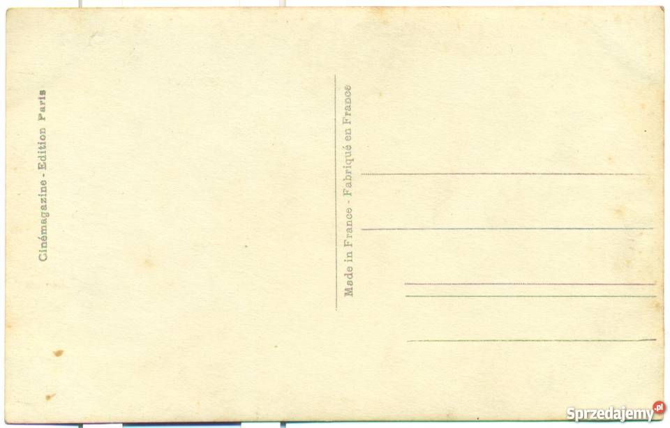 Stara pocztówka zdjęcie Douglas Fairbanks Ostrów Wielkopolski