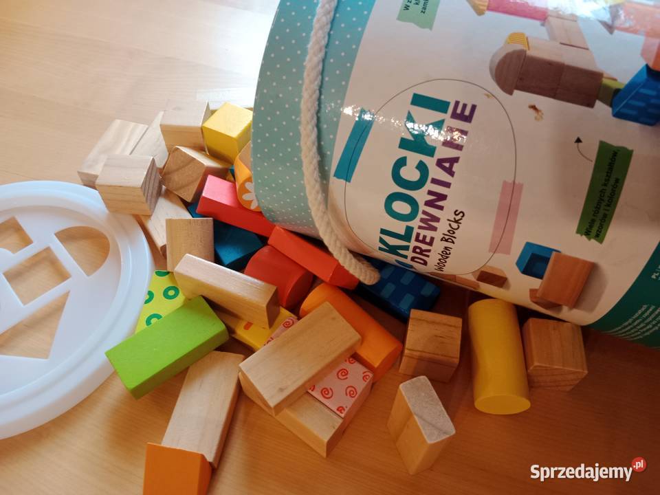 klocki drewnianie Elephun Toys Klocki