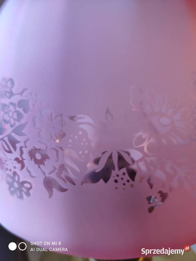 Ogromna wiktoriańska mosiężna lampa naftowa 3 Antyki Kraków