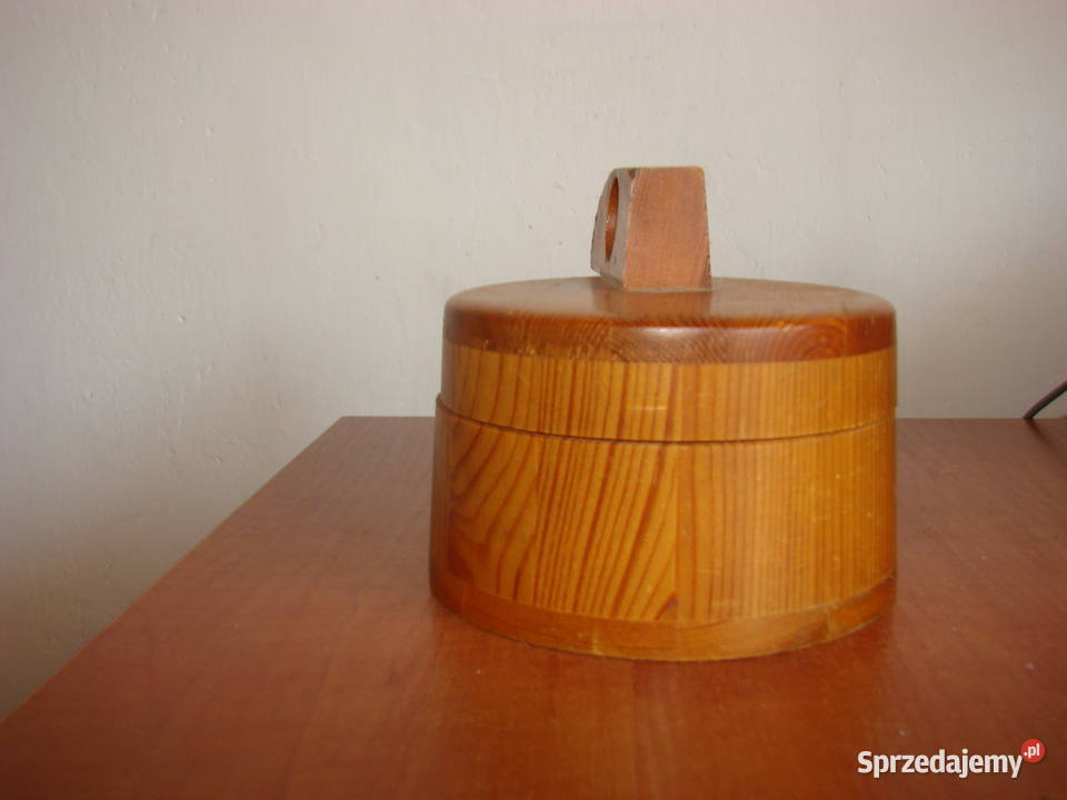 mała drewniana puszka Pozostałe Pruszcz Gdański