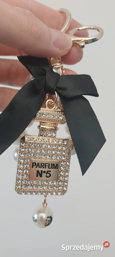 Luksusowy BRELOK CO CO CHANEL Perfum N5 perełki Gliwice