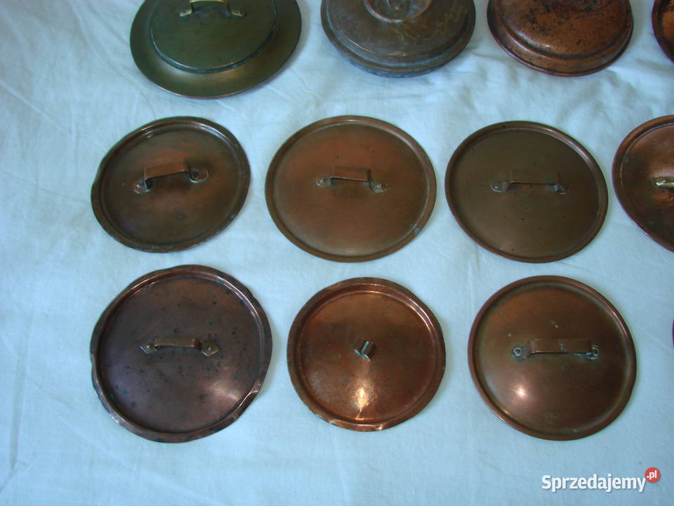 stare miedziane pokrywki Pruszcz Gdański sprzedam