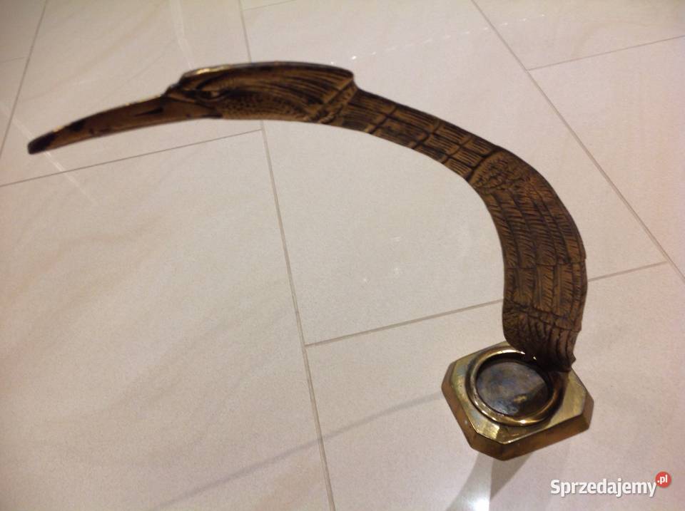 Stary Mosiężny Kałamaż Dekoracja Nowa Sól