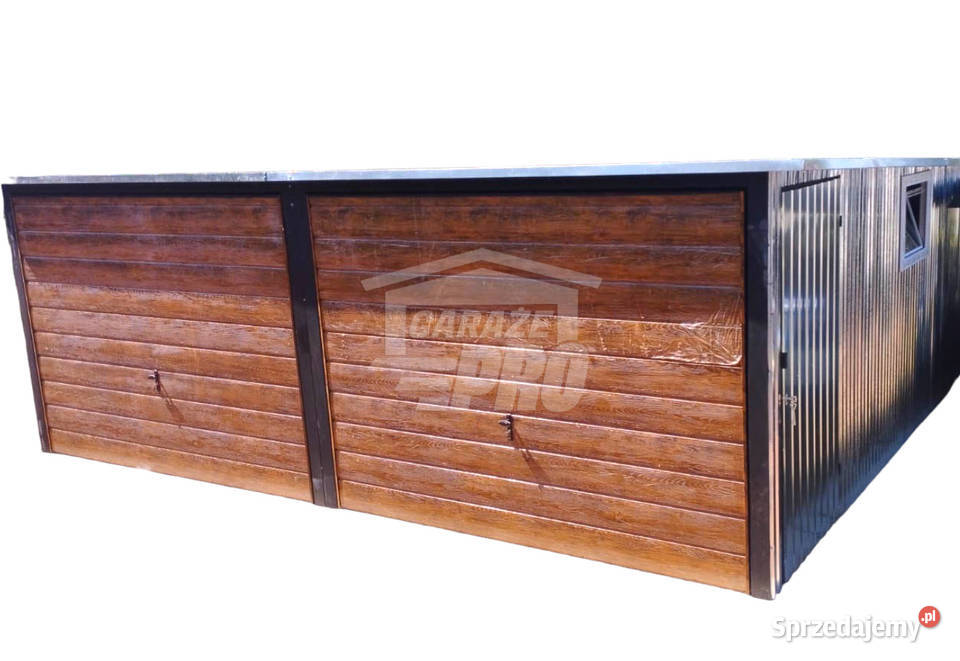 Garaz blaszany 6x6 2x Brama ocynk pod ocieplenie 293zł/m2 Ostrowiec Świętokrzyski