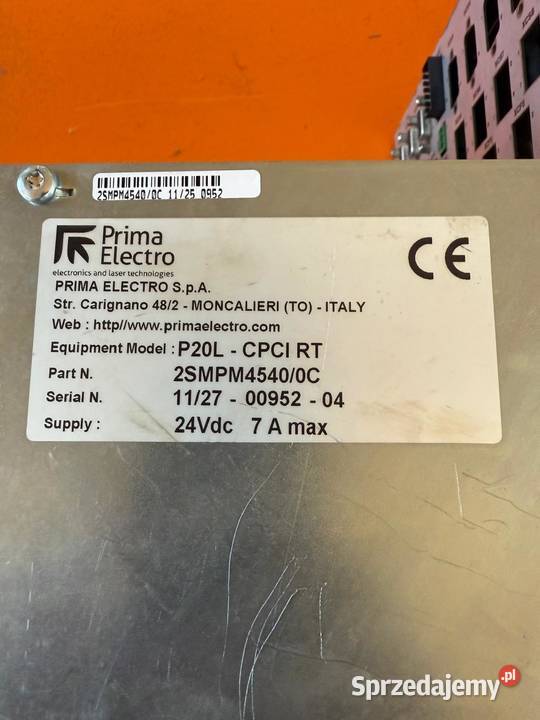 2SMPM42130C RACK CPC Prima Industrie Platino HS Trzebnica