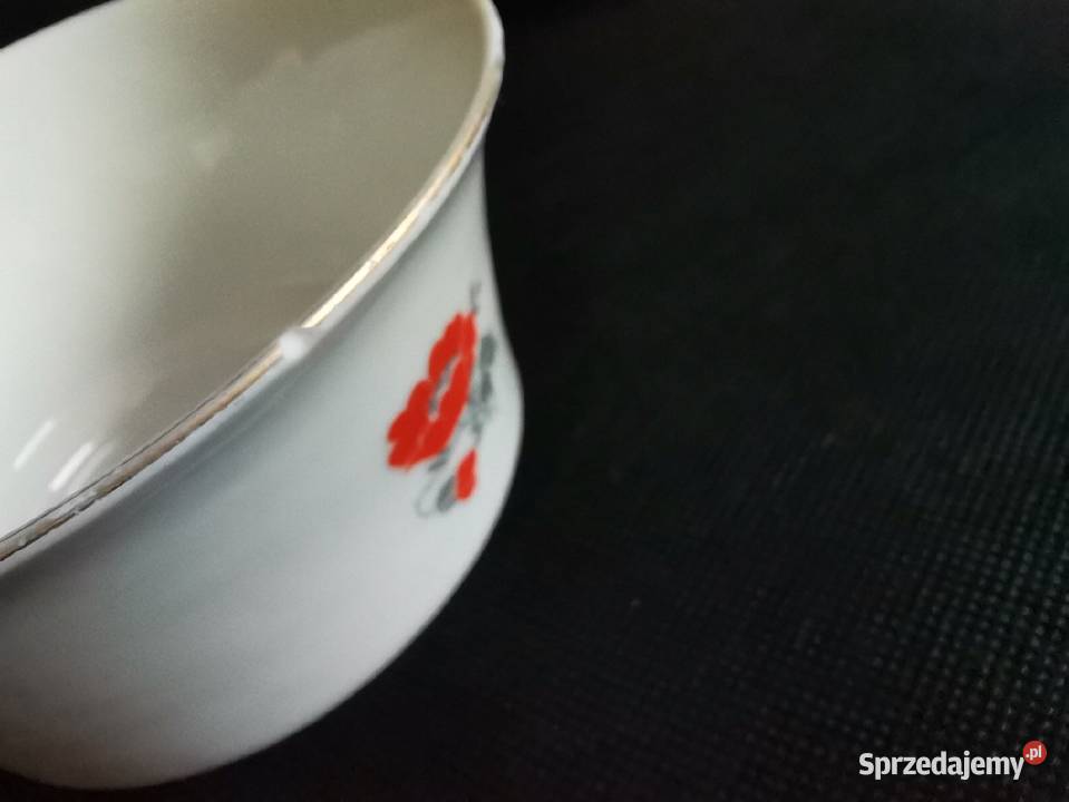 Stara filiżanka Łucja Maki porcelana Giesche Art Porcelana i szkło