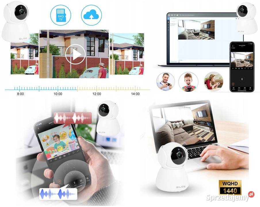 Kamera WIFI Wewnętrzna Obrotowa IP Monitoring podlaskie Białystok