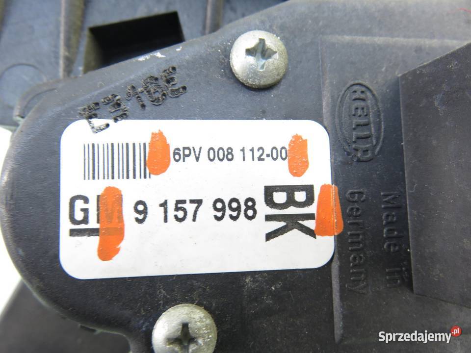 POTENCJOMETR GAZU OPEL ASTRA H 19 9157998BK osobowe