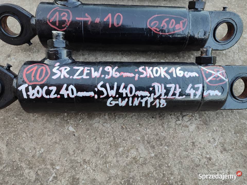 Siłownik hydrauliczny dwustronny krótki 16 tuz Pozostałe Sędziszów sprzedam
