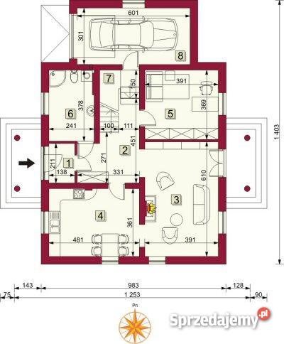 Dom w zabudowie bliźniaczej Niepołomice 175.3m2 Niepołomice
