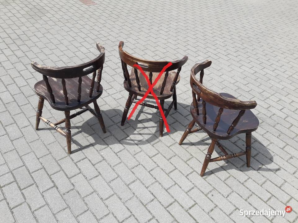 Krzesło drewniane Bonanza Nevada Vintage sztukę