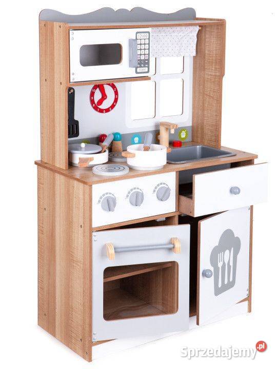 Drewniana kuchnia XXL przybory kuchenne Ecotoys Bielsk Podlaski
