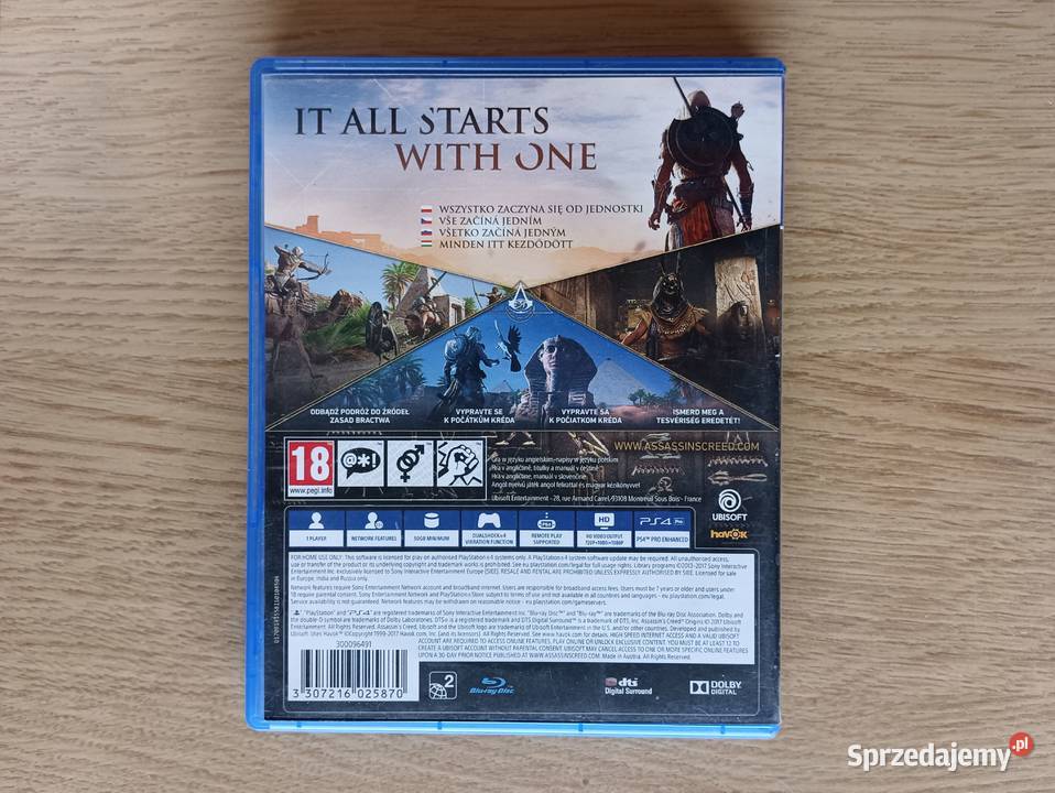 Assassins Creed Origins na Playstation 4 4 i 5 Gdańsk