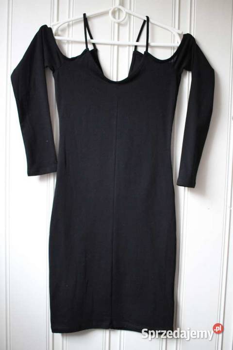 Czarna sukienka hm xxs 32 pencil ołówkowa cold czarny Toruń sprzedam