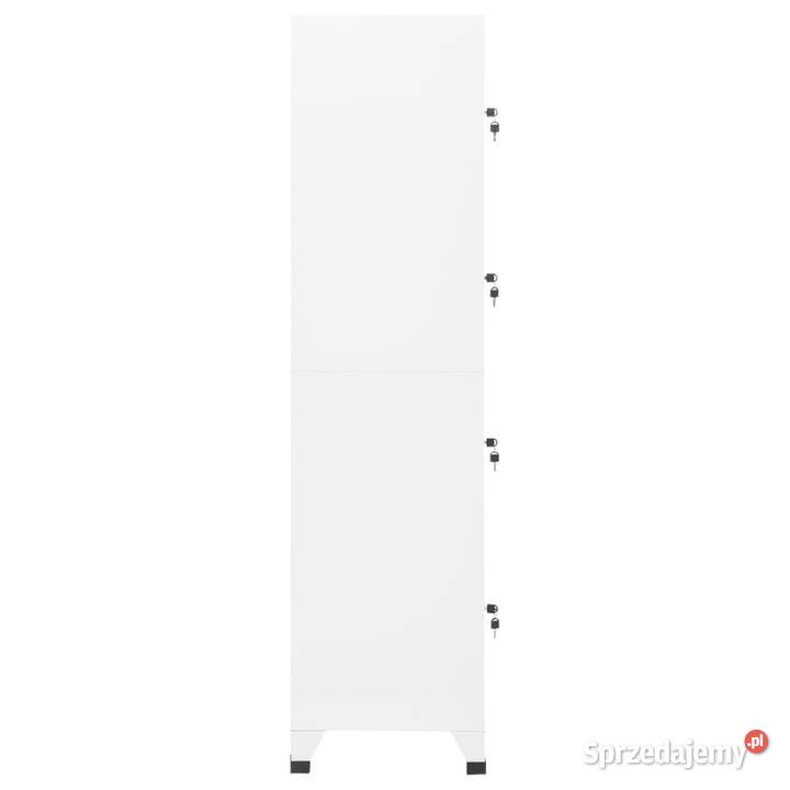 Szafka zamykana na klucz biała 38x45x180 stalowa Warszawa sprzedam