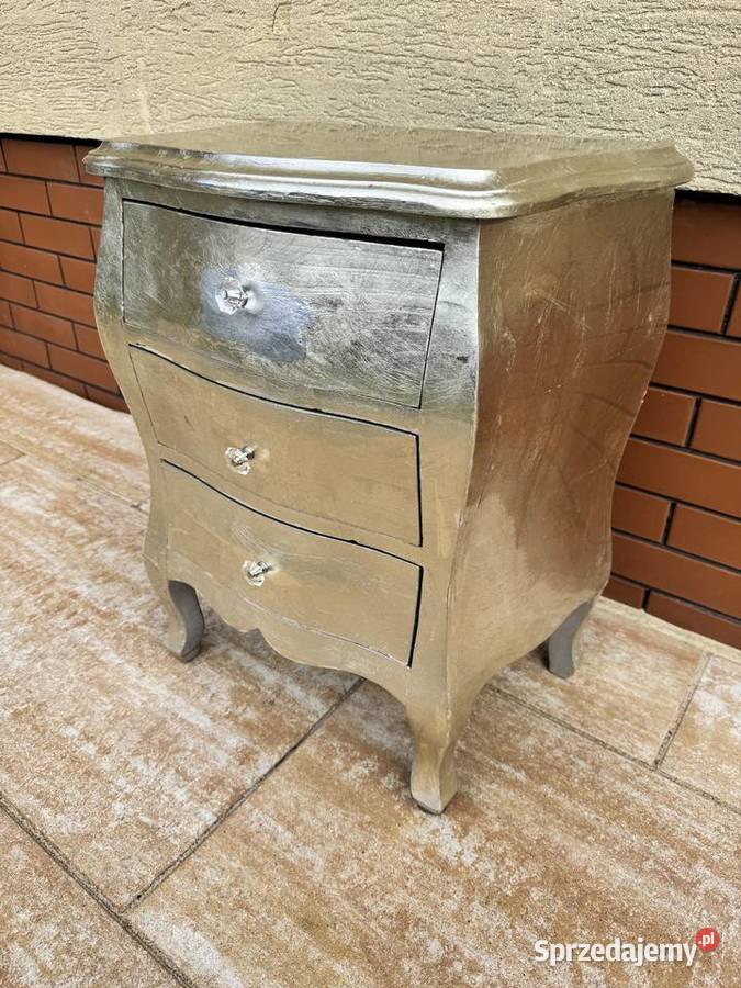 Szafka z szufladami srebrna nocna glamour stolik mazowieckie
