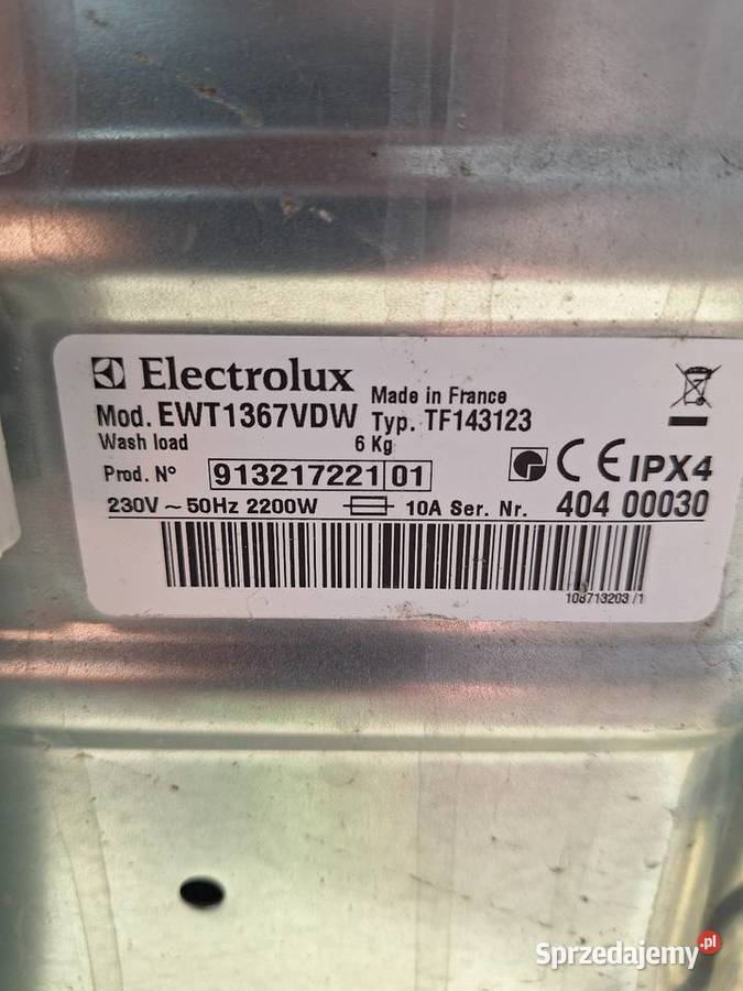 Inverterowa pralka Electrolux 6 1300obr Warszawa