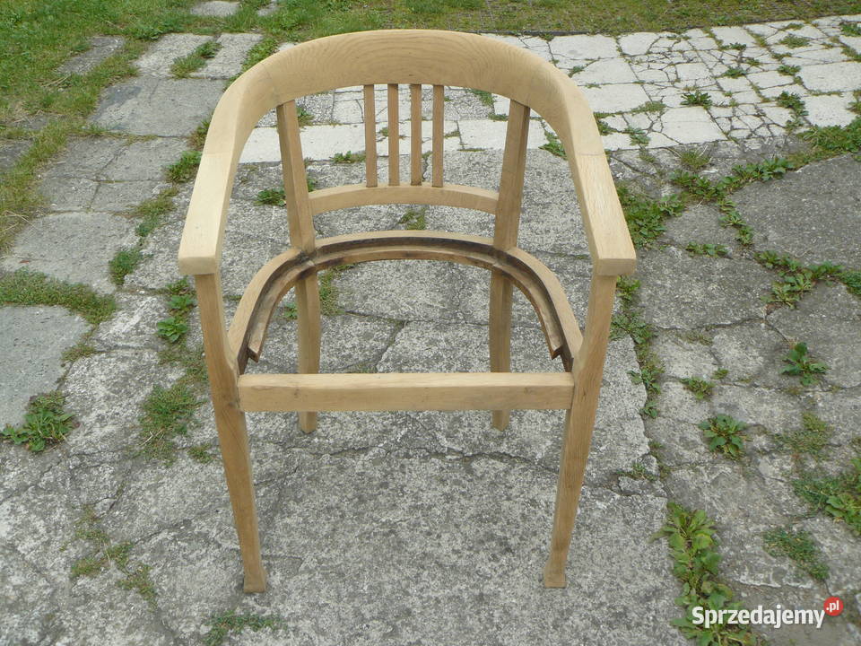 Stary fotelkrzesło Thonet sygnowany Nowy Sącz