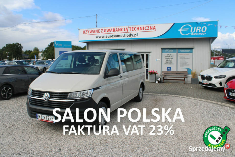 Volkswagen Transporter 9 miejscowy netto Rok produkcji 2022