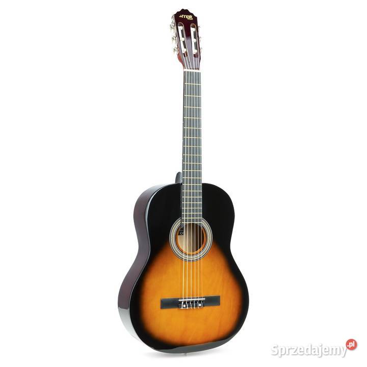 Zestaw Gitara Klasyczna Podpalana pokrowiec i