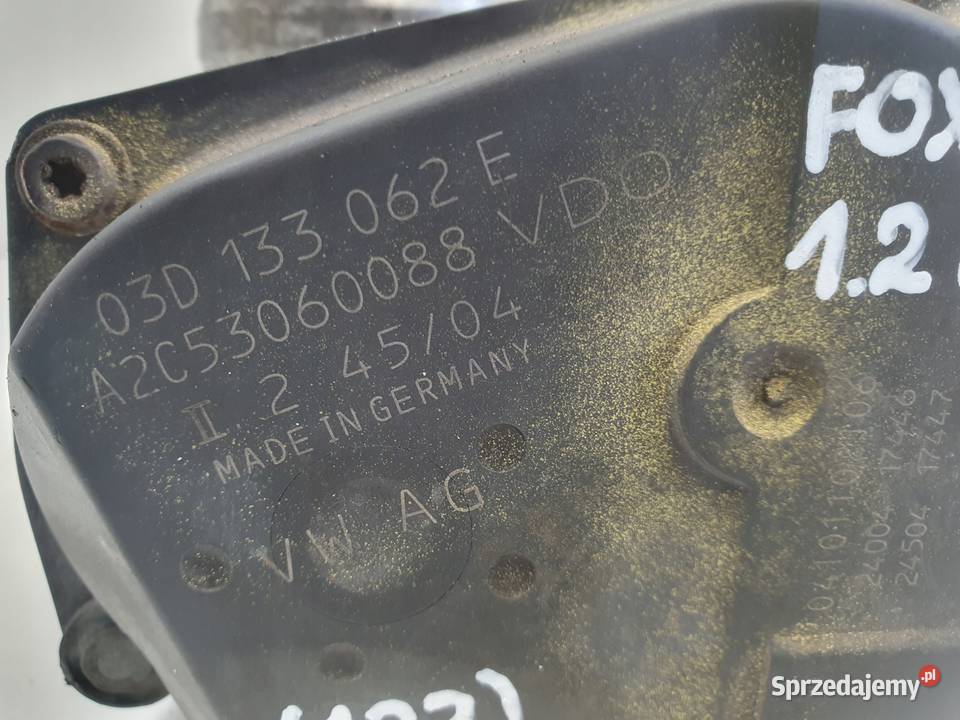 PRZEPUSTNICA VW Fox 12 6V 03D133062Eprzepustnica Chełm