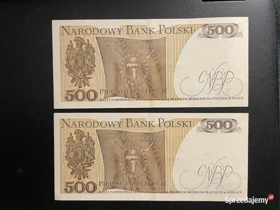 Stare dwa banknoty kolekcjonerskie Łódź