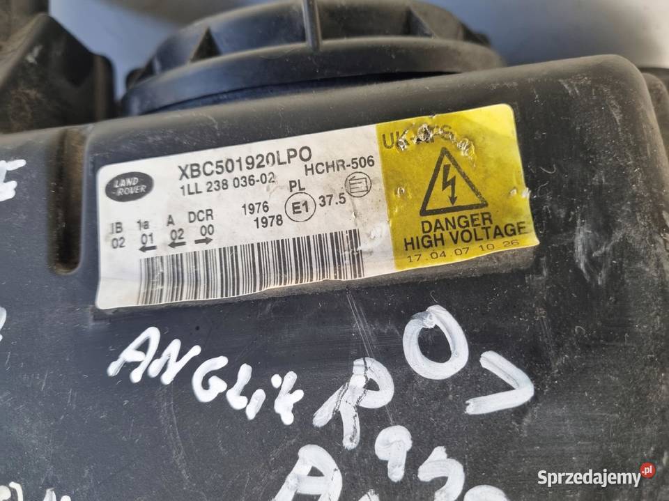 LAMPA PRAWA Rover Vogue L322 LIFT PRZEDNIA prawy Chełm