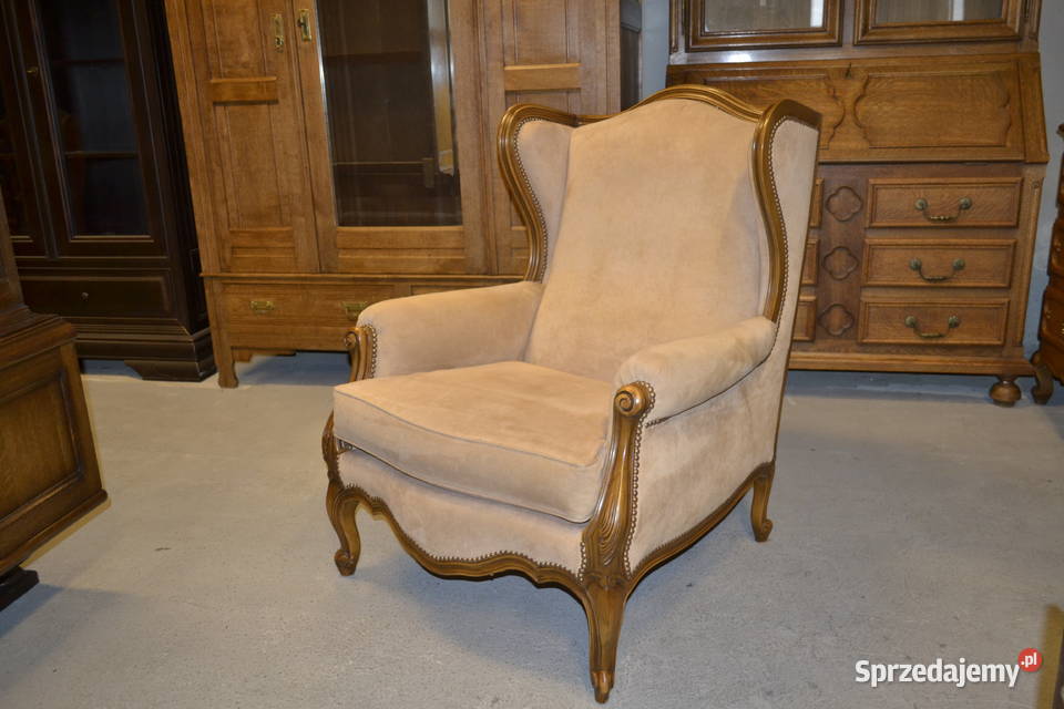 fotel ludwikowski welwet Będzin