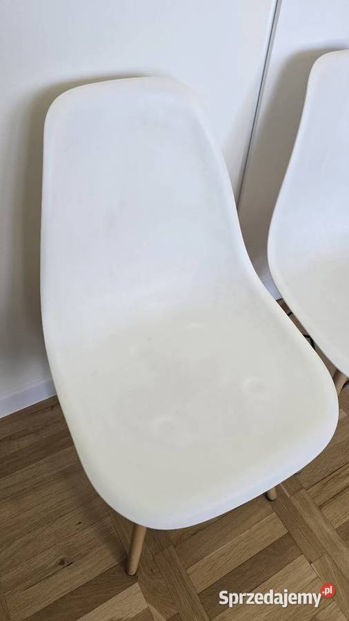 Krzesła białe wysokość 45 2 sztuki 48cm Łódź