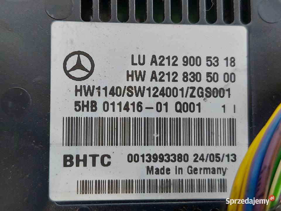 MERCEDES E KLASA W212 LIFT panel klimatyzacji Kielce