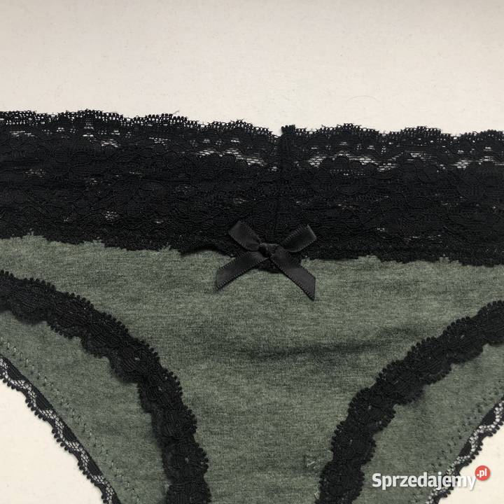 khaki zielone czarne majtki figi Censored Yorker Rozmiar XS Toruń