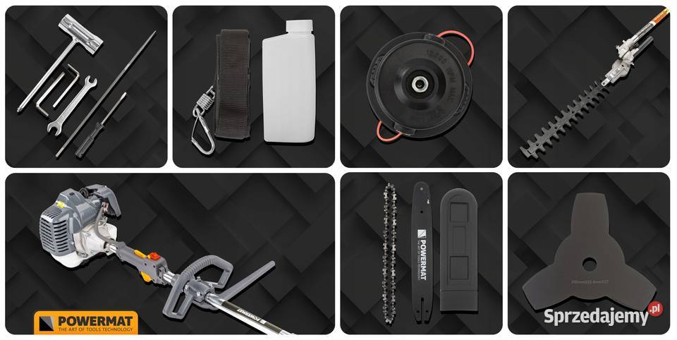 Wielofunkcyjna kosa spalinowa 4w1 nożyce do śląskie Katowice