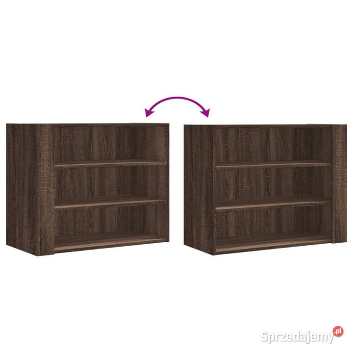 Szafka wisząca brązowy dąb 75x35x60 WM848422