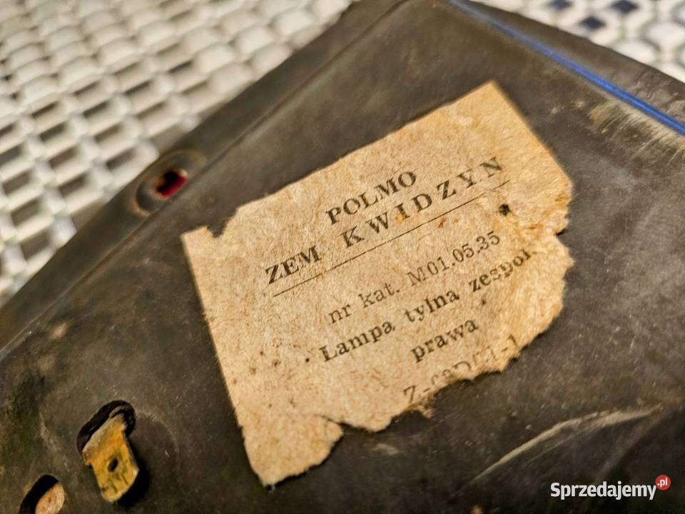 Lampa tylna Fso Warszawa 223 224 Nysa prl retro Elbląg