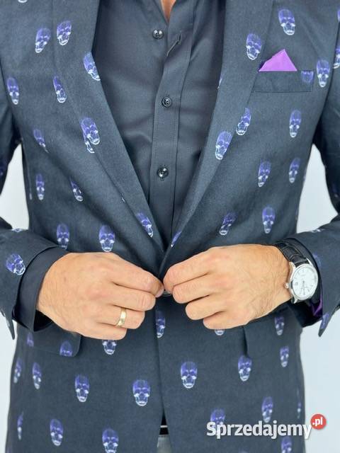 GIOVANNI PERA Marynarka męska D631 czarna w Odzież codzienna wielkopolskie Ostrów Wielkopolski