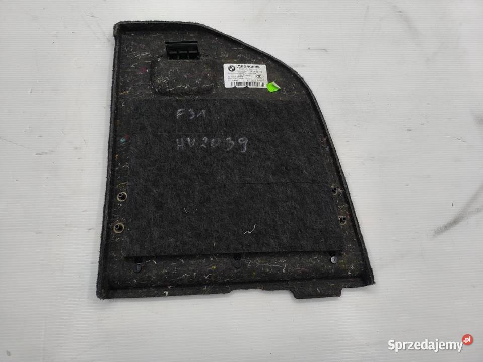 BOCZEK TAPICERKA BAGAŻNIKA LEWY TYŁ BMW F31 LIFT
