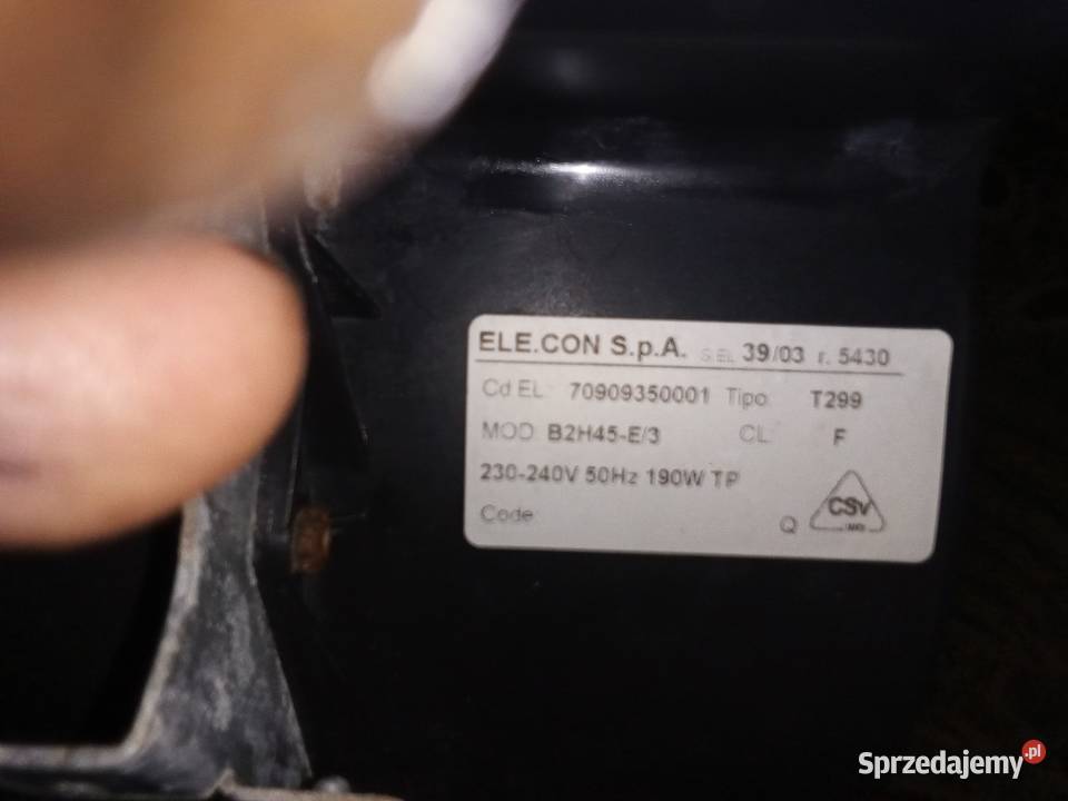 Dmuchawa 230V 150W Horodło sprzedam