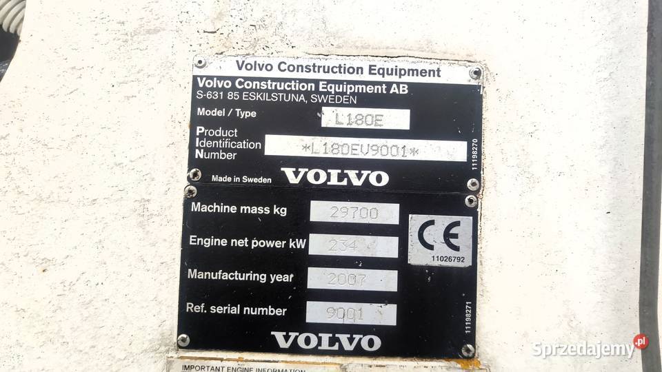 Volvo L180E L 180 E Liebherr Komatsu CAT L 150 Ostrowiec Świętokrzyski