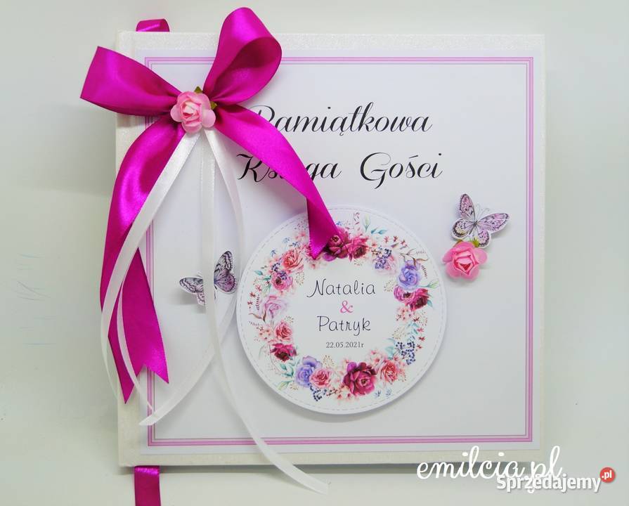 Księga Gości Album kolor Chaber Biel Zieleń Zielona Góra