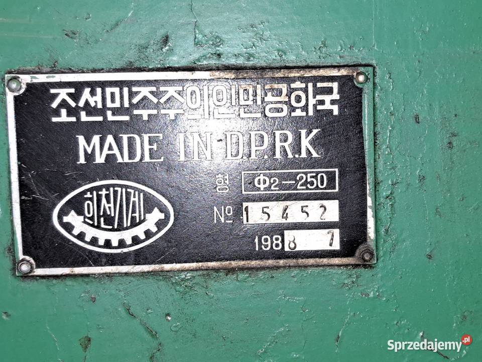 Frezarka pionowa F250 śląskie Katowice