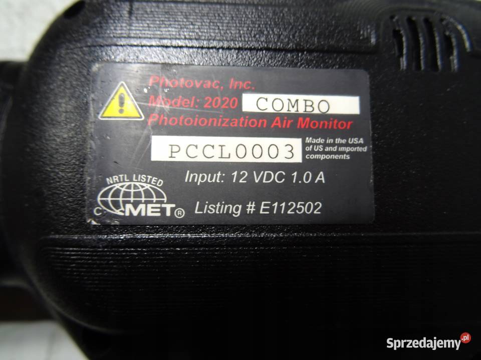 DETEKTOR MIERNIK GAZÓW PE PHOTOVAC 2020 COMBOPRO Mierniki elektryczne