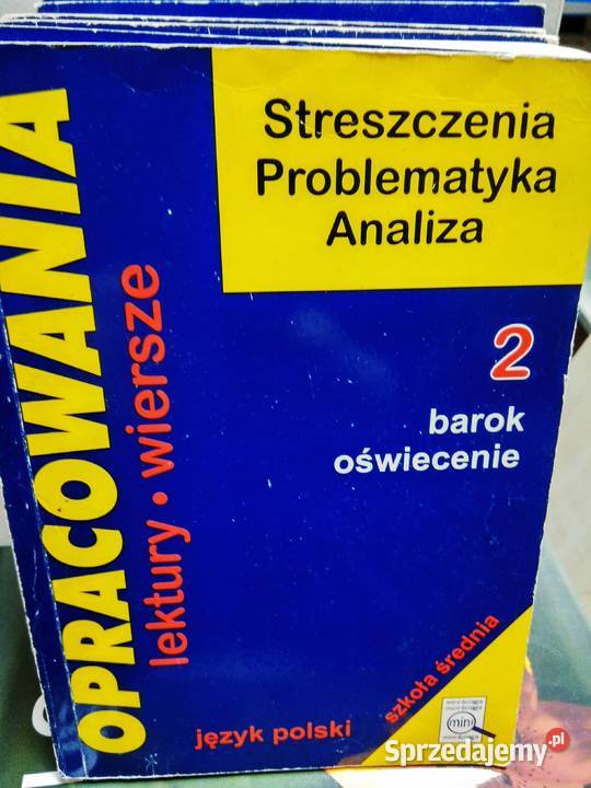Barok oświecenie szkolne używane księgarnie Warszawa