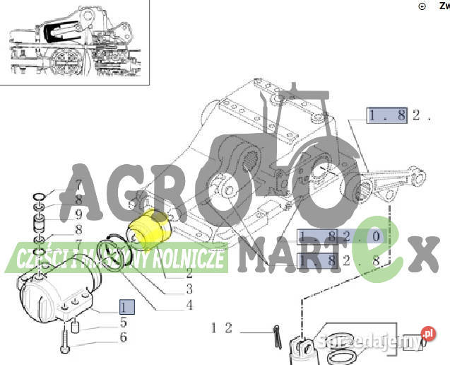 5146365 TŁOK fi150 CNH Pozostałe Wichrów sprzedam