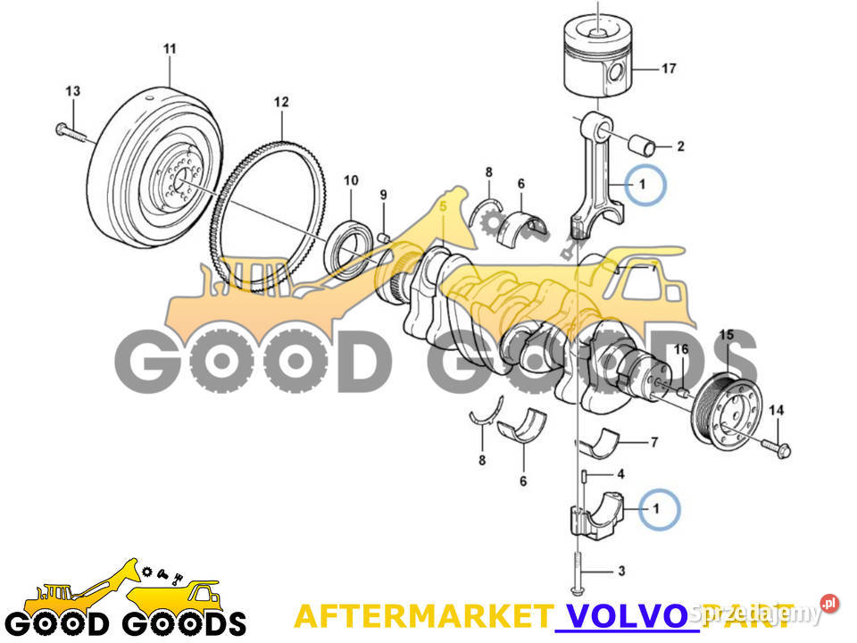 VOLVO KORBOWÓD D4D D6D 20882905 20459133 Władysławów