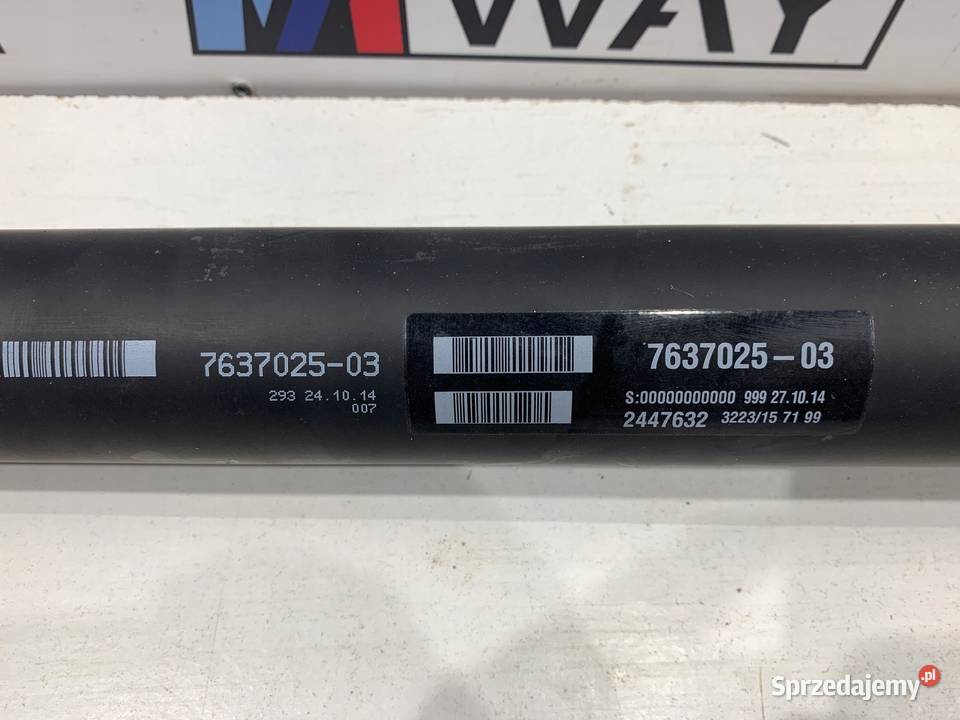 BMW F20 F21 WAŁ NAPĘDOWY KOMPLETNY N13 MANUAL Wały napędowe