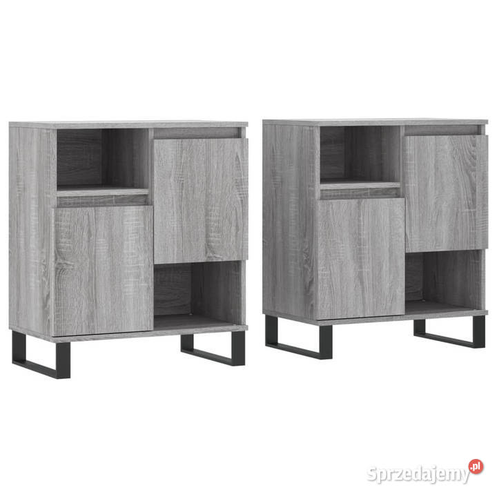 Szafki 2 szary dąb sonoma materiał Warszawa