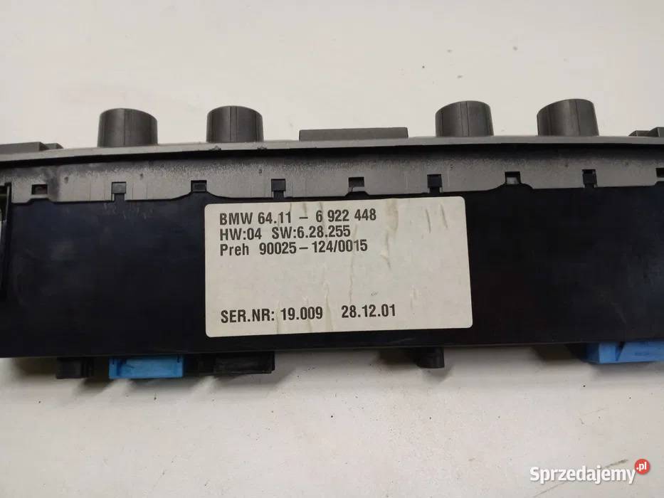BMW 7 E65 panel nawiewu klimatyzacji 6922448 osobowe Części samochodowe
