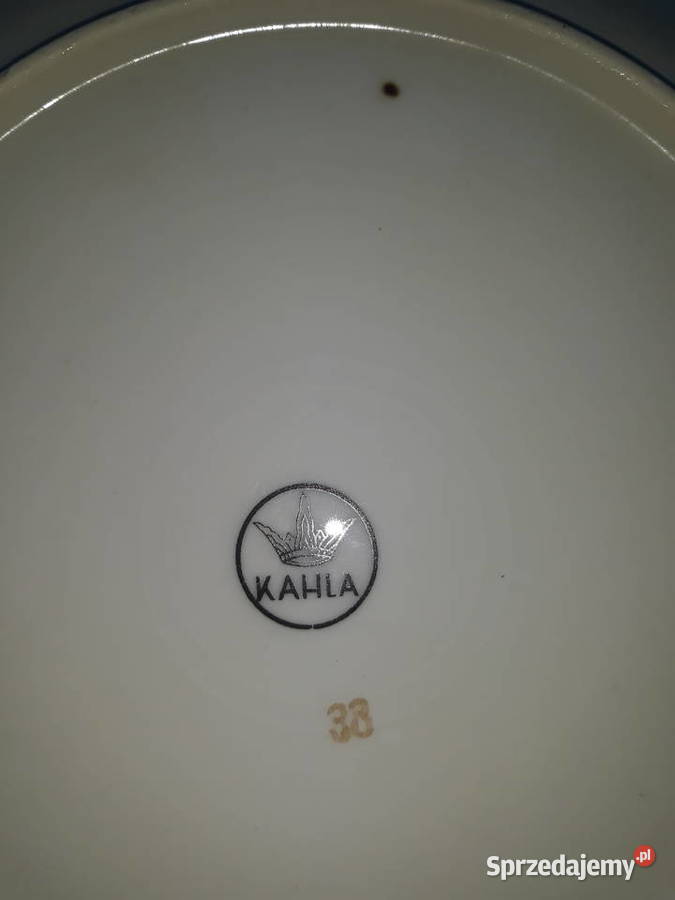 talerz talerze porcelana w kwiatki złocenia Ceramika i szkło Gdańsk