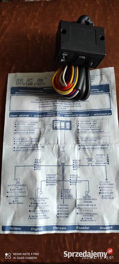 Centralka gazu firmy AEB nowa Lublin