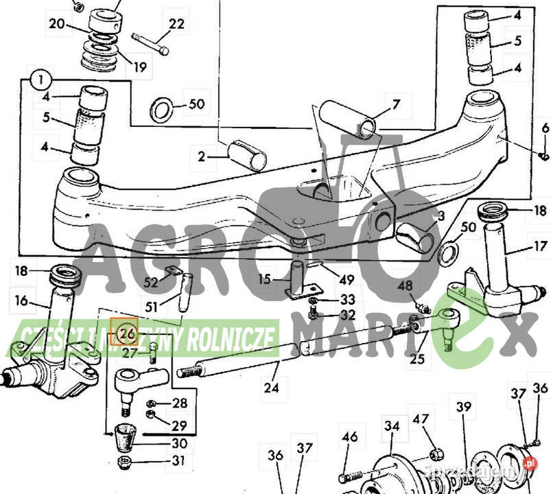 10702302 10702302 DRĄŻEK KIEROWNICZY LH JCB Wichrów